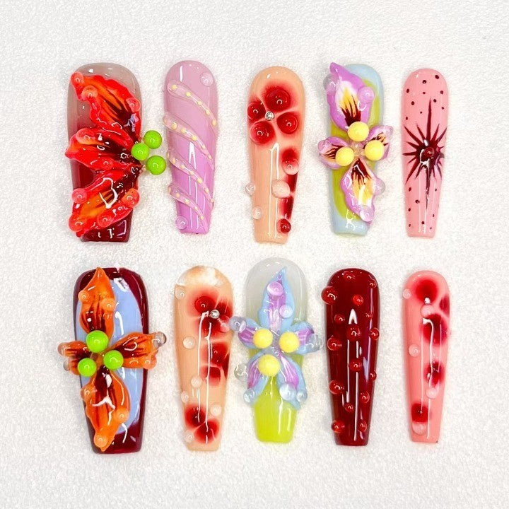 HANDMAKE 3D PRESS-ON NAILS