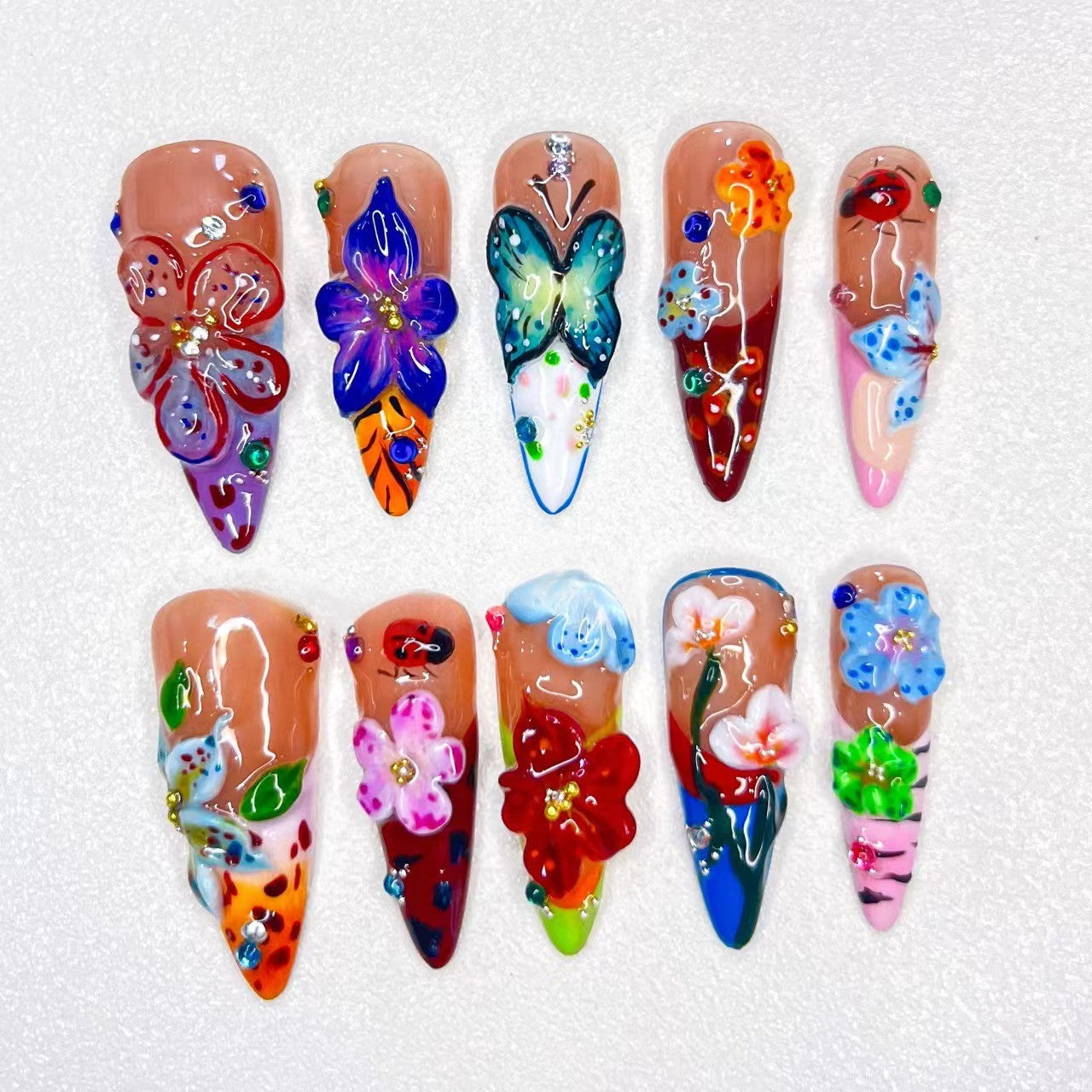 HANDMAKE 3D PRESS-ON NAILS