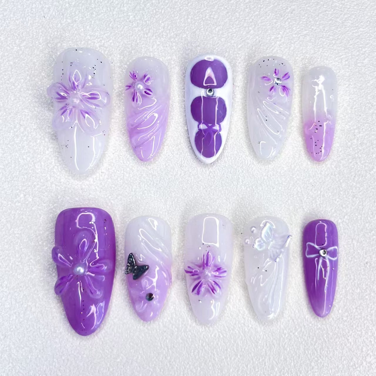 HANDMAKE 3D PRESS-ON NAILS