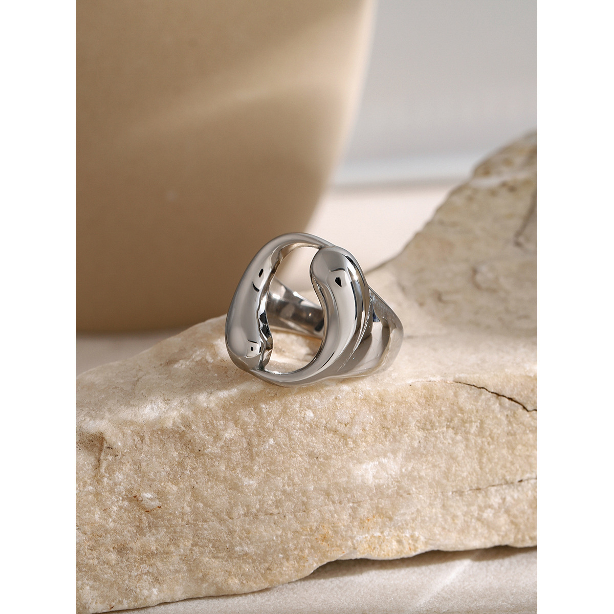 Bague goutte d'eau