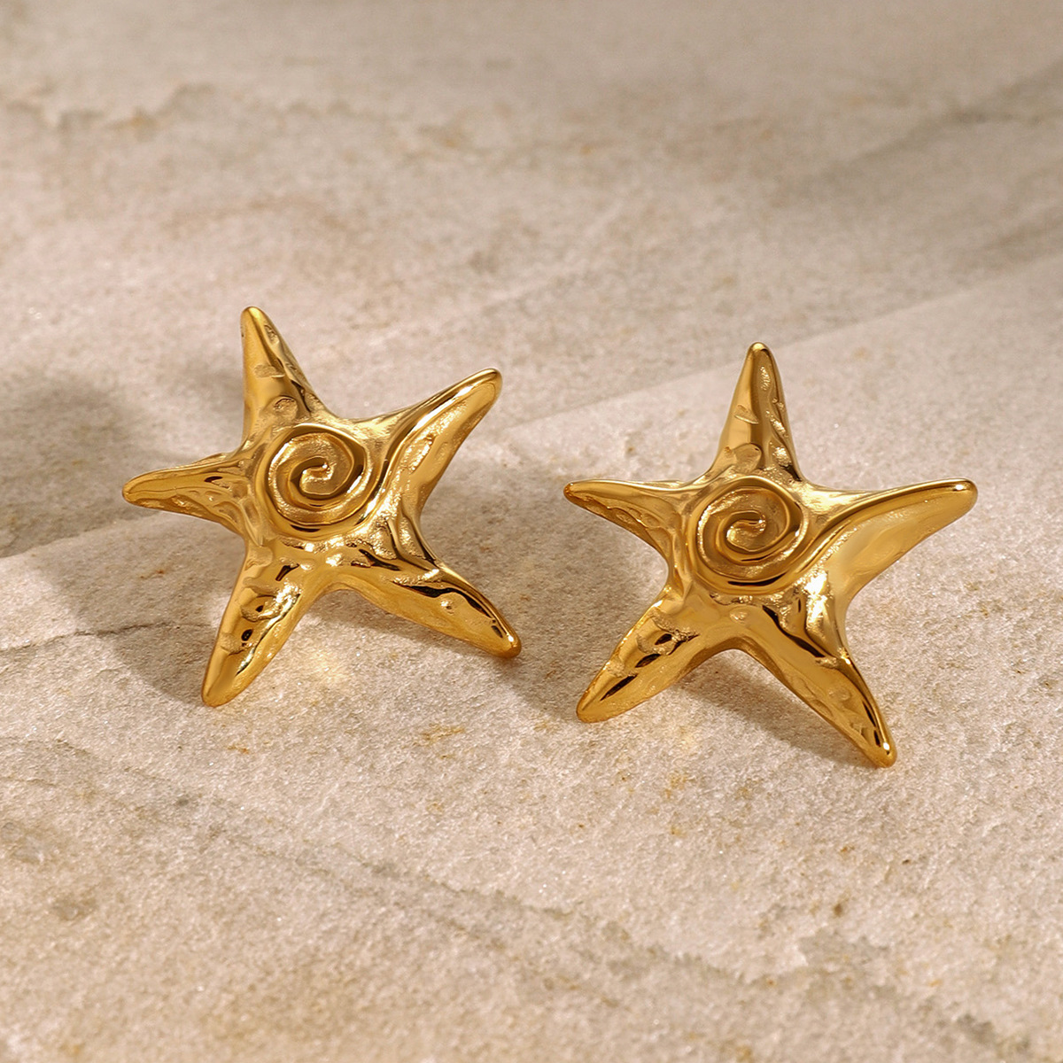 18K Gold Stainless Steel Starfish Series