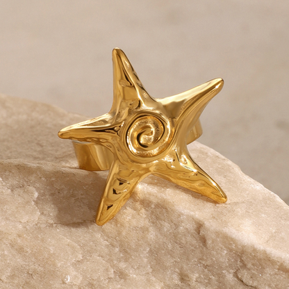 18K Gold Stainless Steel Starfish Series