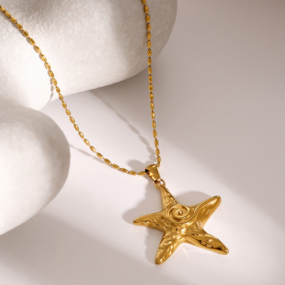 18K Gold Stainless Steel Starfish Series