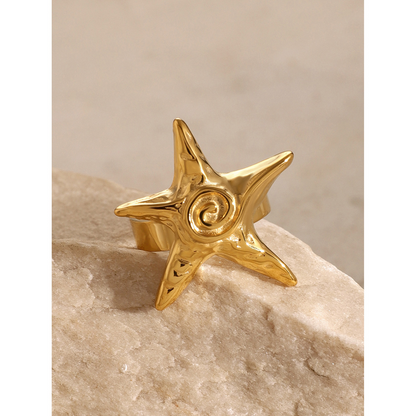 18K Gold Stainless Steel Starfish Series