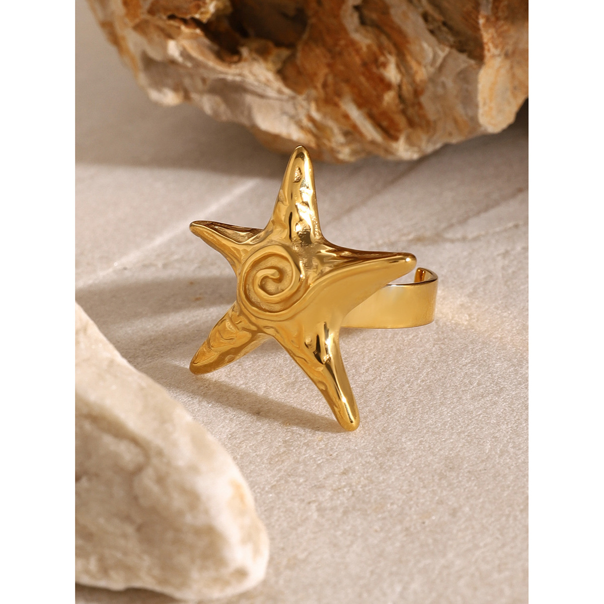 18K Gold Stainless Steel Starfish Series