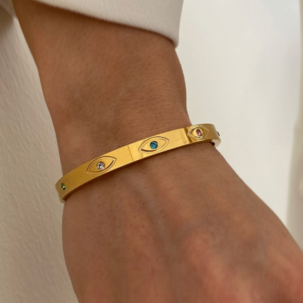 [Boîte aveugle] - Bracelet en acier titane pour femme