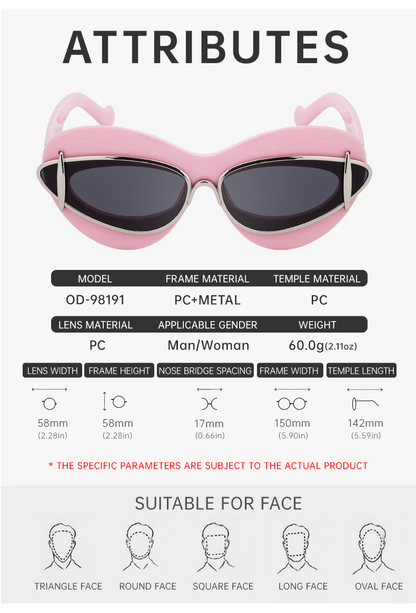 Lunettes de soleil œil de chat pour femme