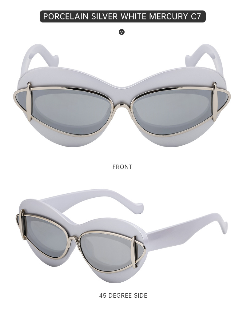 Katzenaugen-Sonnenbrille für Damen