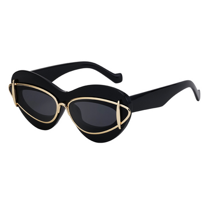 Katzenaugen-Sonnenbrille für Damen