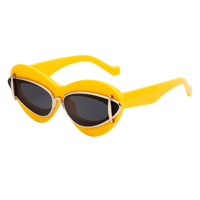 Katzenaugen-Sonnenbrille für Damen