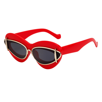 Katzenaugen-Sonnenbrille für Damen