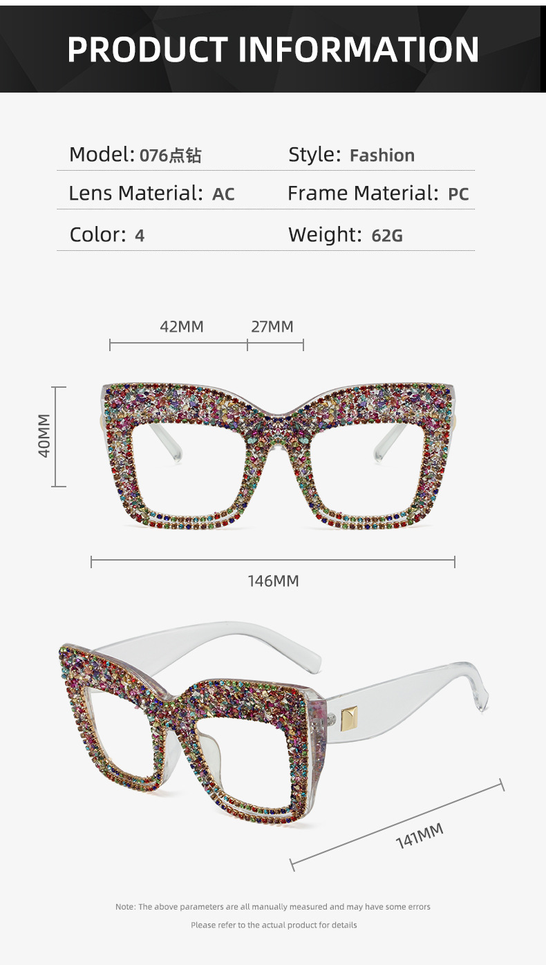 Starry Sky Decoration Colorful Crystals Glasses