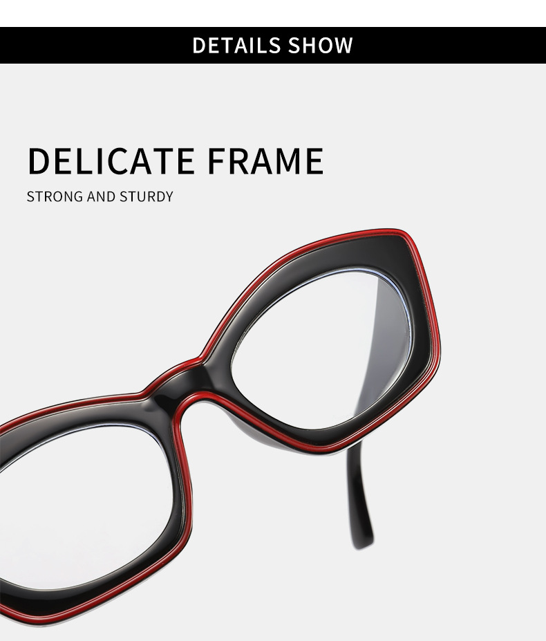 Lunettes anti-lumière bleue œil de chat Même style pour hommes et femmes