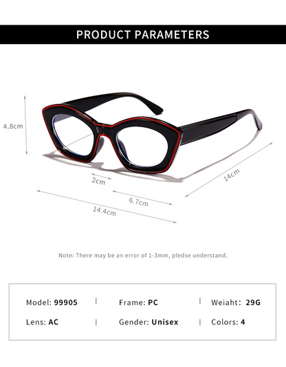 Cat Eye Anti-Blue Light Glasses Same Style for Men and Women