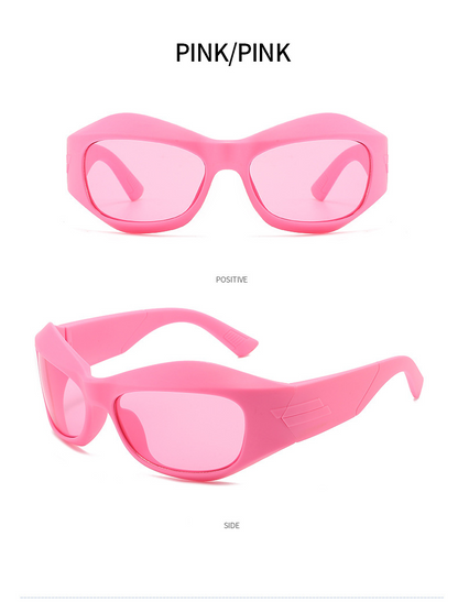 Lunettes de soleil punk hip hop célèbres sur Internet pour hommes et femmes