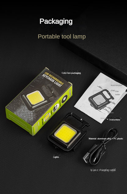 Mini lampe de poche porte-clés à LED