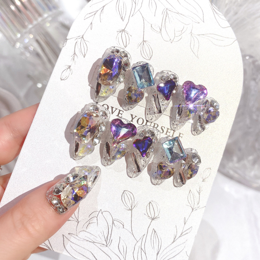 Handmade Glass Diamond Nail Patches