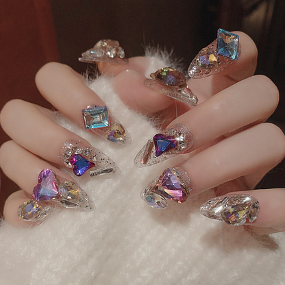 Handmade Glass Diamond Nail Patches