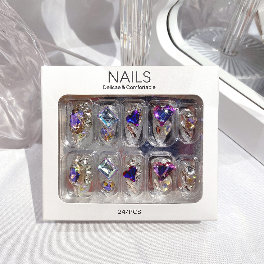 Handmade Glass Diamond Nail Patches