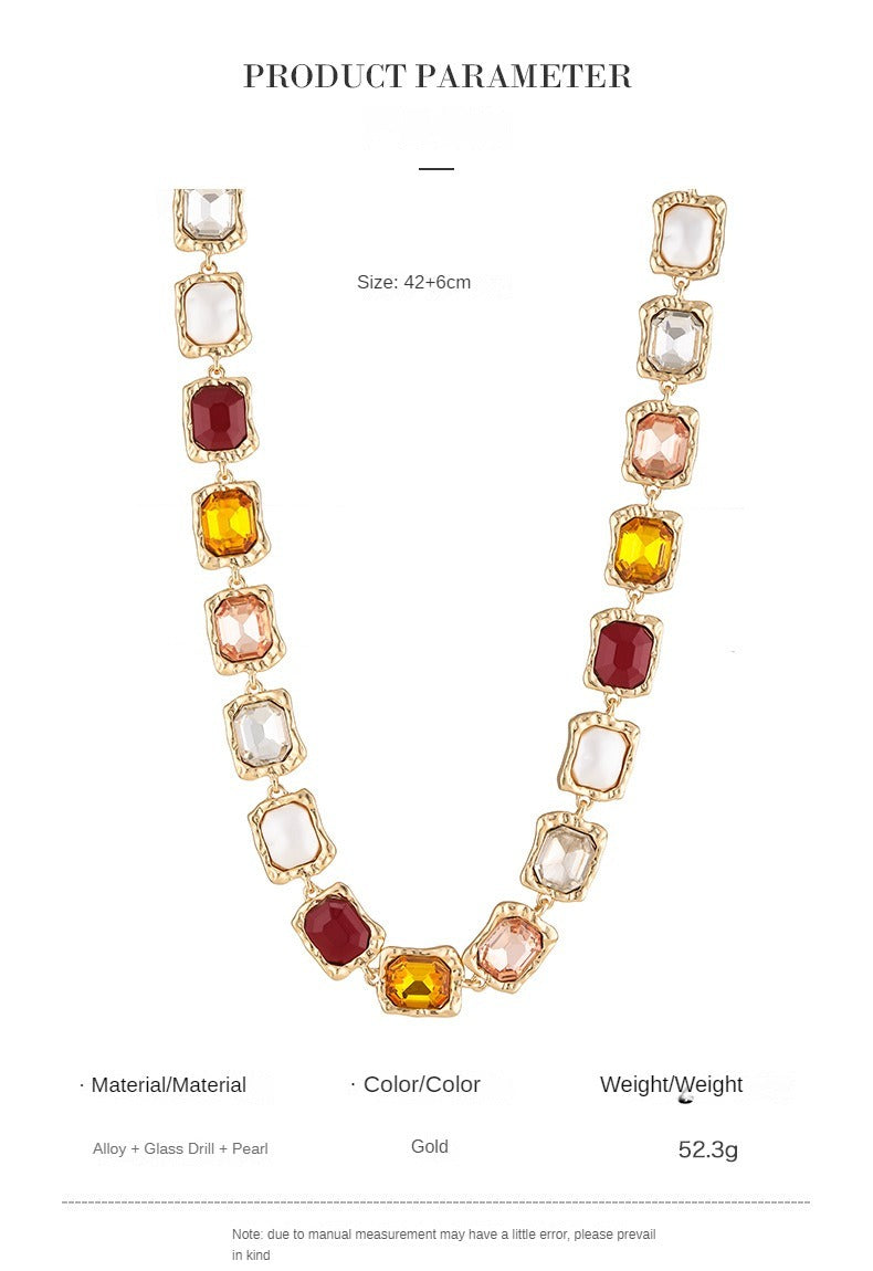 Roman Diamond-Studded Necklace