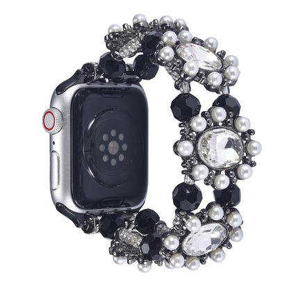 Handgefertigtes Perlenarmband aus Pearl Dabao Stone [Anwendbar auf Apple Watch S8/9]