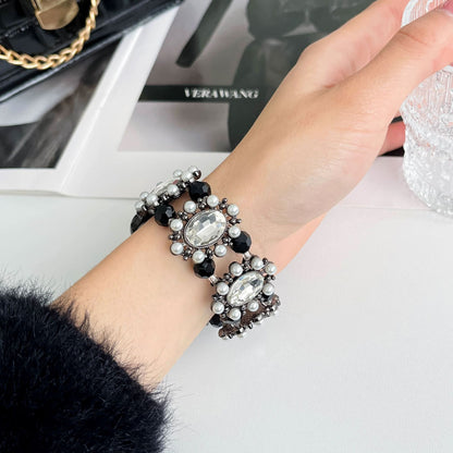 Pearl Dabao Stone Handmade Beaded Strap [Applicable to Apple Watch S8/9]