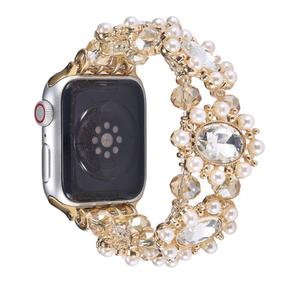 Handgefertigtes Perlenarmband aus Pearl Dabao Stone [Anwendbar auf Apple Watch S8/9]