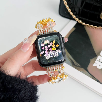 Pearl Dabao Stone Handmade Beaded Strap [Applicable to Apple Watch S8/9]