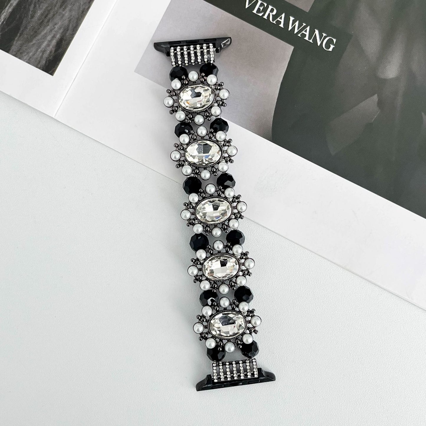 Bracelet en perles faites à la main en pierre Dabao Pearl [applicable à Apple Watch S8/9]