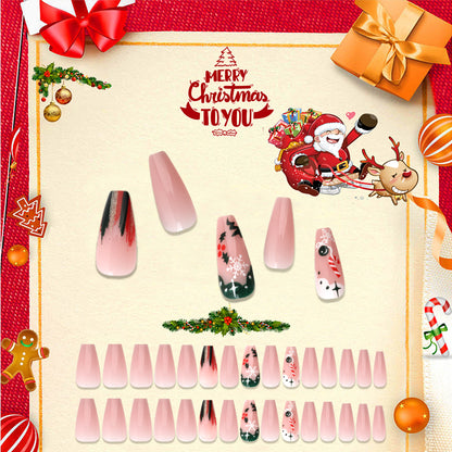 Christmas press-on nails-[30 peices extra large pack]