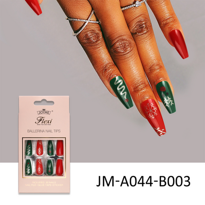 Christmas press-on nails-[30 peices extra large pack]