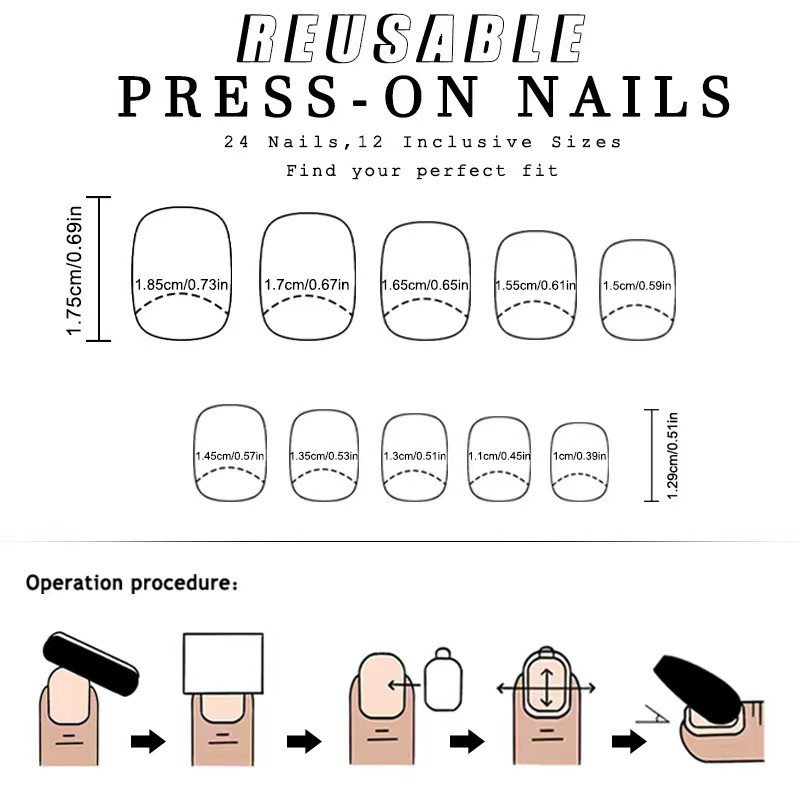 Christmas Series- Red and White Santa Claus- press-on nails-[24 peices extra large pack]