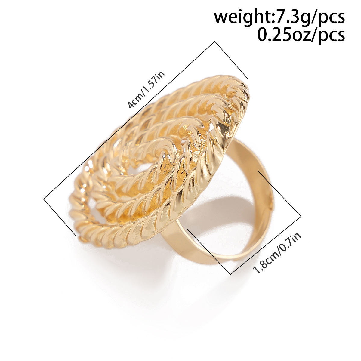 Five Petal Flower Winding Ring