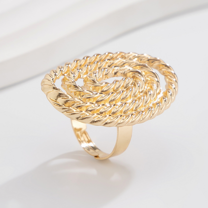 Five Petal Flower Winding Ring