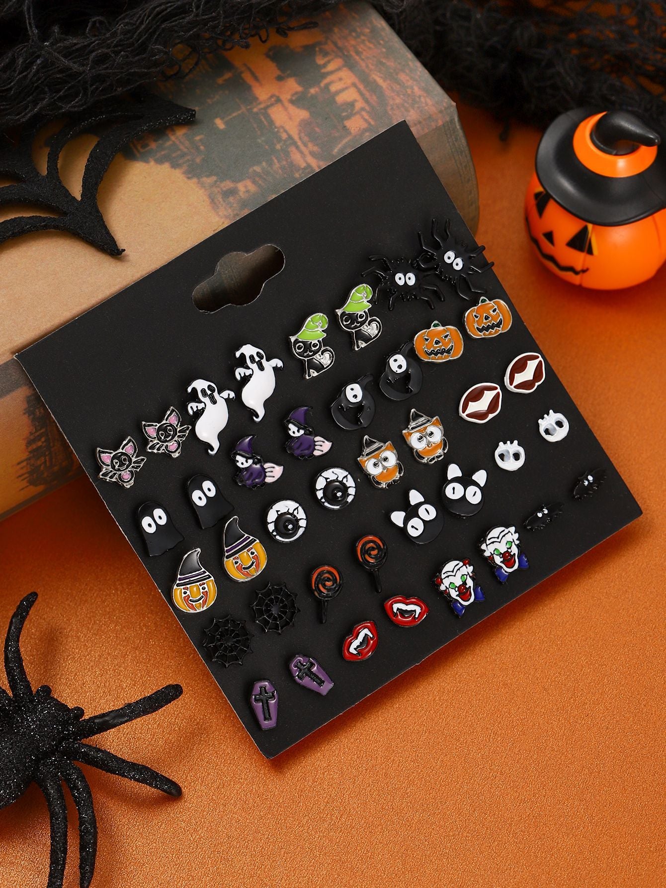 Ensemble de boucles d'oreilles vampires pour Halloween