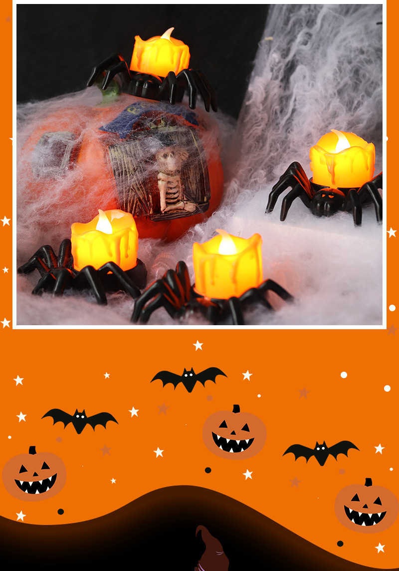 Halloween Decoration Pumpkin Lamp Spider Small Night Lamp