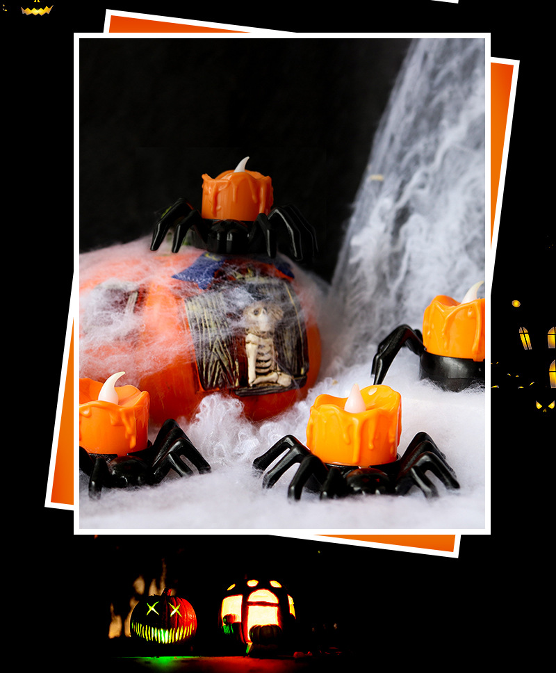 Halloween Decoration Pumpkin Lamp Spider Small Night Lamp