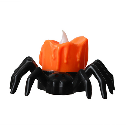 Décoration d'Halloween Lampe Citrouille Araignée Petite Lampe de Nuit