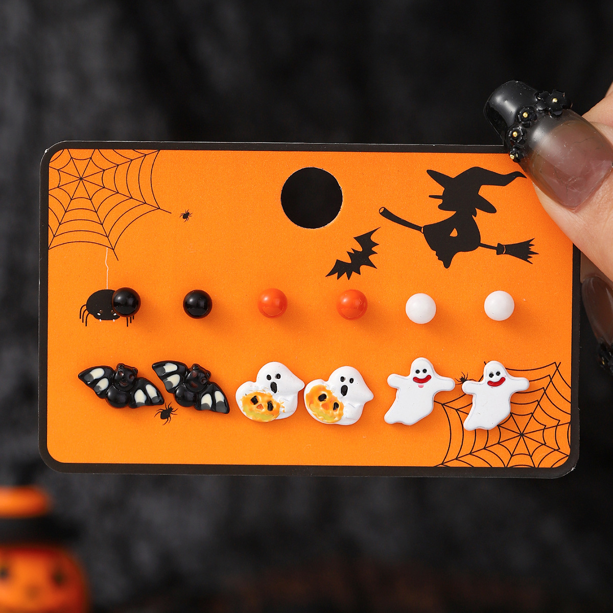 Halloween Earrings Combination Card