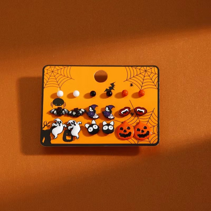 Carte de combinaison de boucles d'oreilles d'Halloween