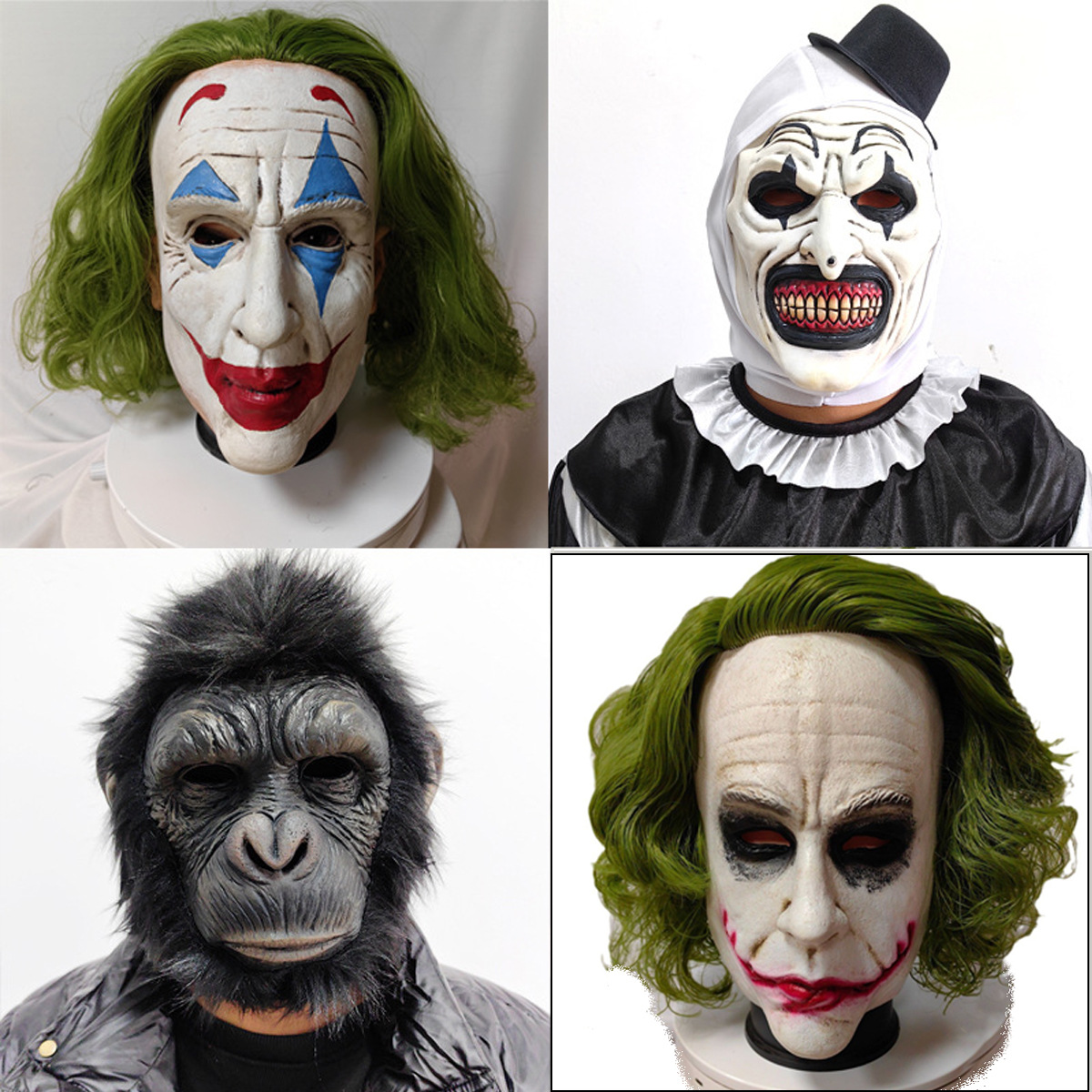 Masques de clown Joker d'Halloween et autres