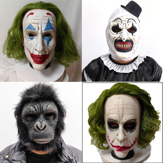 Halloween Joker Clown und andere Masken