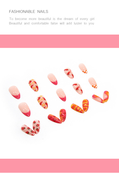 Cute Vegetable and Fruit Combination PRESS-ON NAILS