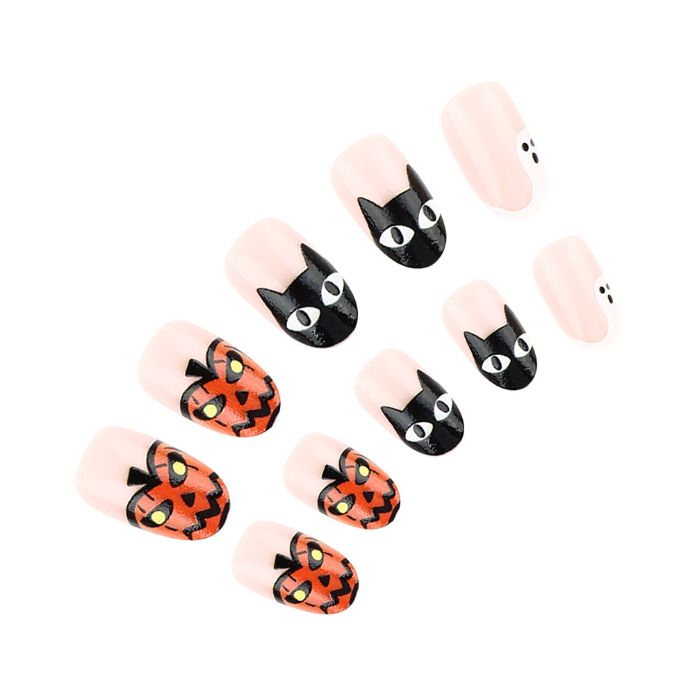 Halloween Pumpkin Bat Party PRESS-ON NAILS