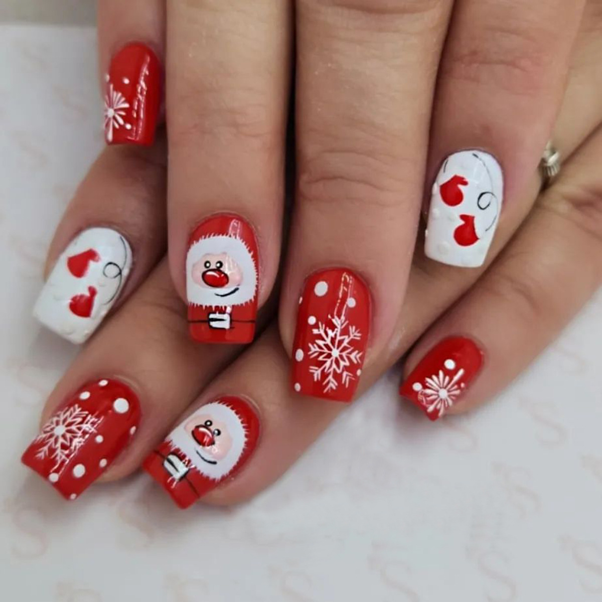 Christmas Series Santa Claus press-on nails