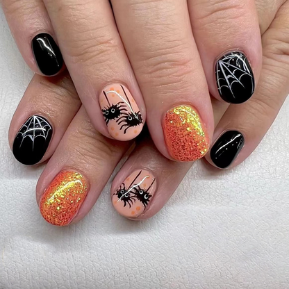 Ongles autocollants fantômes amusants d'Halloween