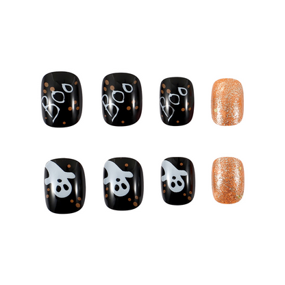 Ongles autocollants fantômes amusants d'Halloween