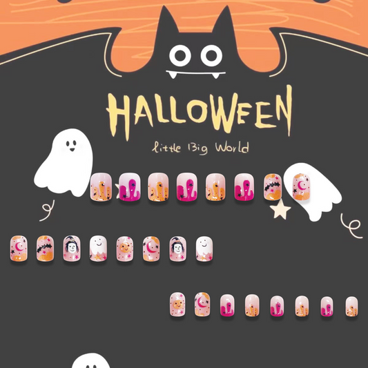 Halloween Clouds Witch Ghost Press-on Nails