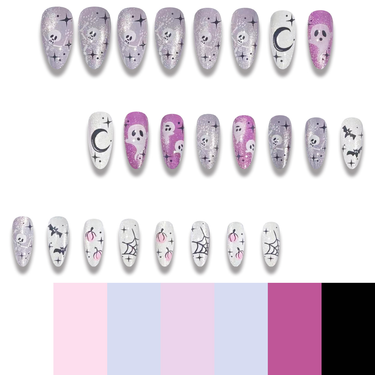 Christmas Aurora Cat Eye Press-on Nails