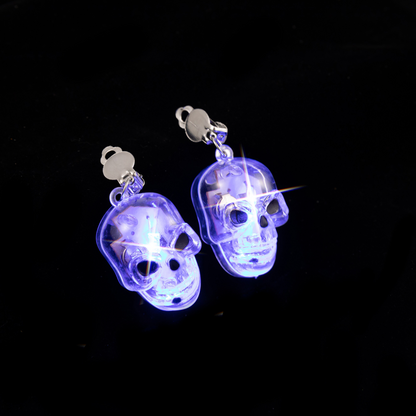 Halloween Pumpkin Lamp Ghost Festival Light-Emitting Earrings